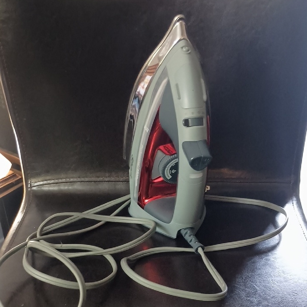 Sleek Red and Gray Iron